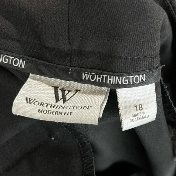 Worthington Black Modern Fit Bootcut Dress Pants 18 - Picture 5 of 5